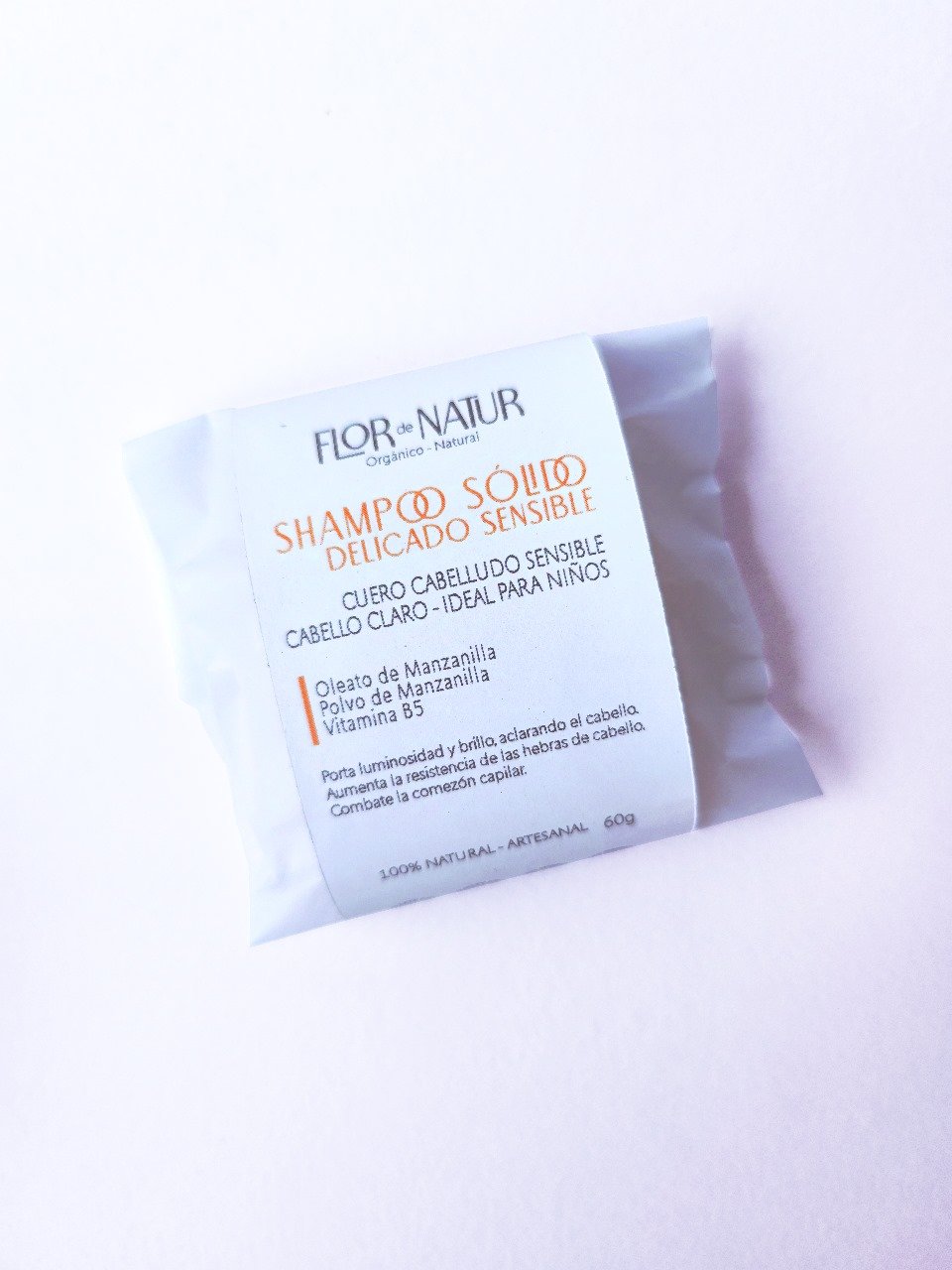 Shampoo Sólido - Delicado/Ideal para niños 60 grs