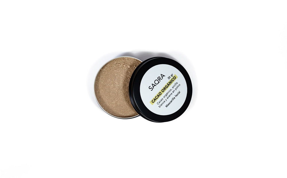 Mascarilla facial cacao orgánico