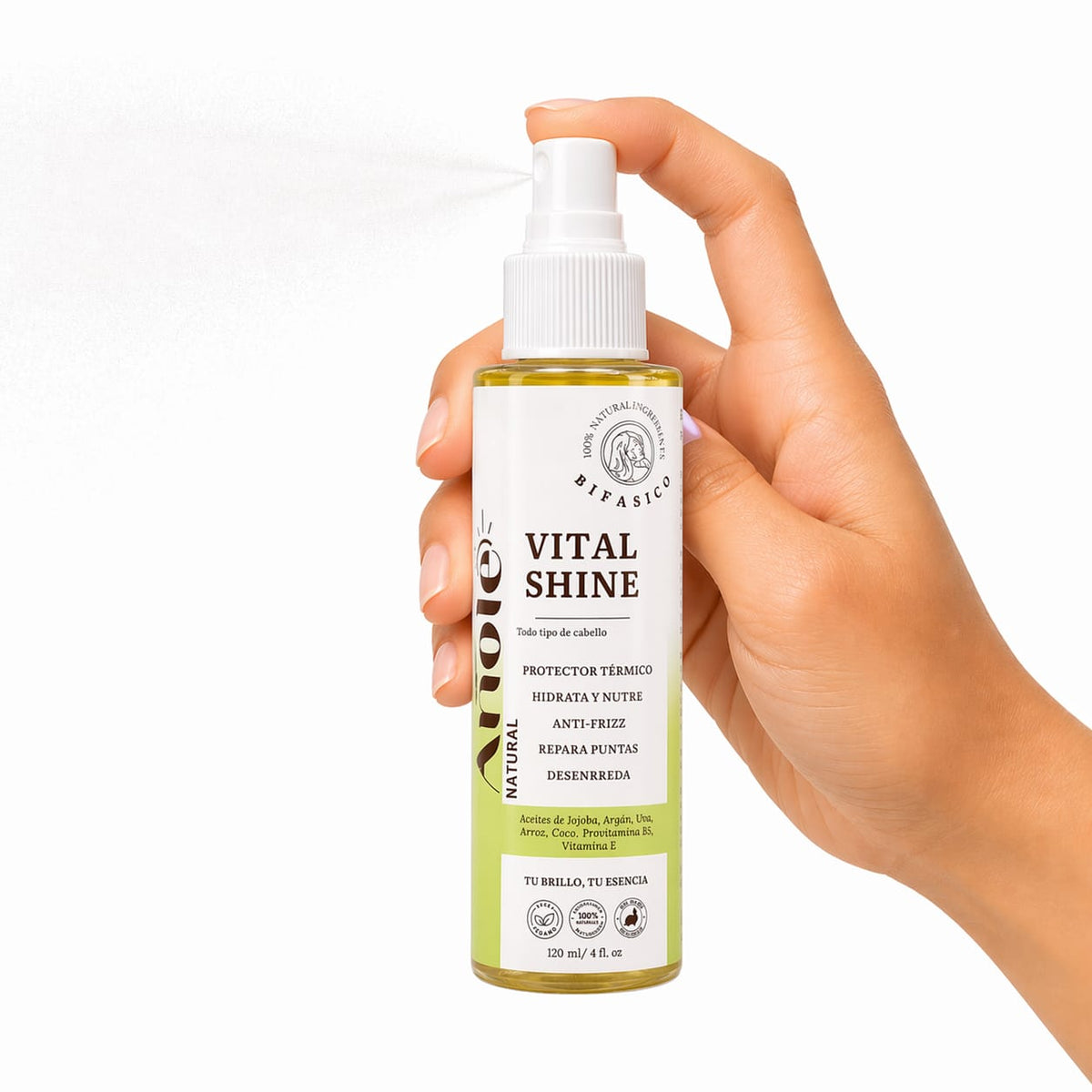Bifásico Capilar Vital Shine | Hidratación, Brillo y Control del Frizz - 120 ml