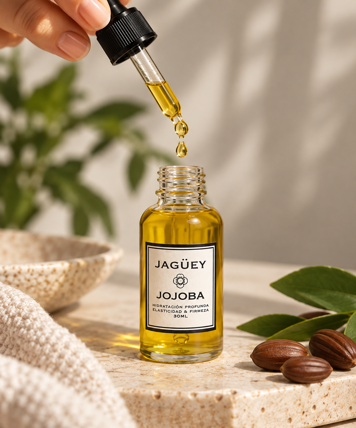 Aceite de Jojoba Orgánico 100% | Hidratación, Elasticidad y Firmeza - 30 ml