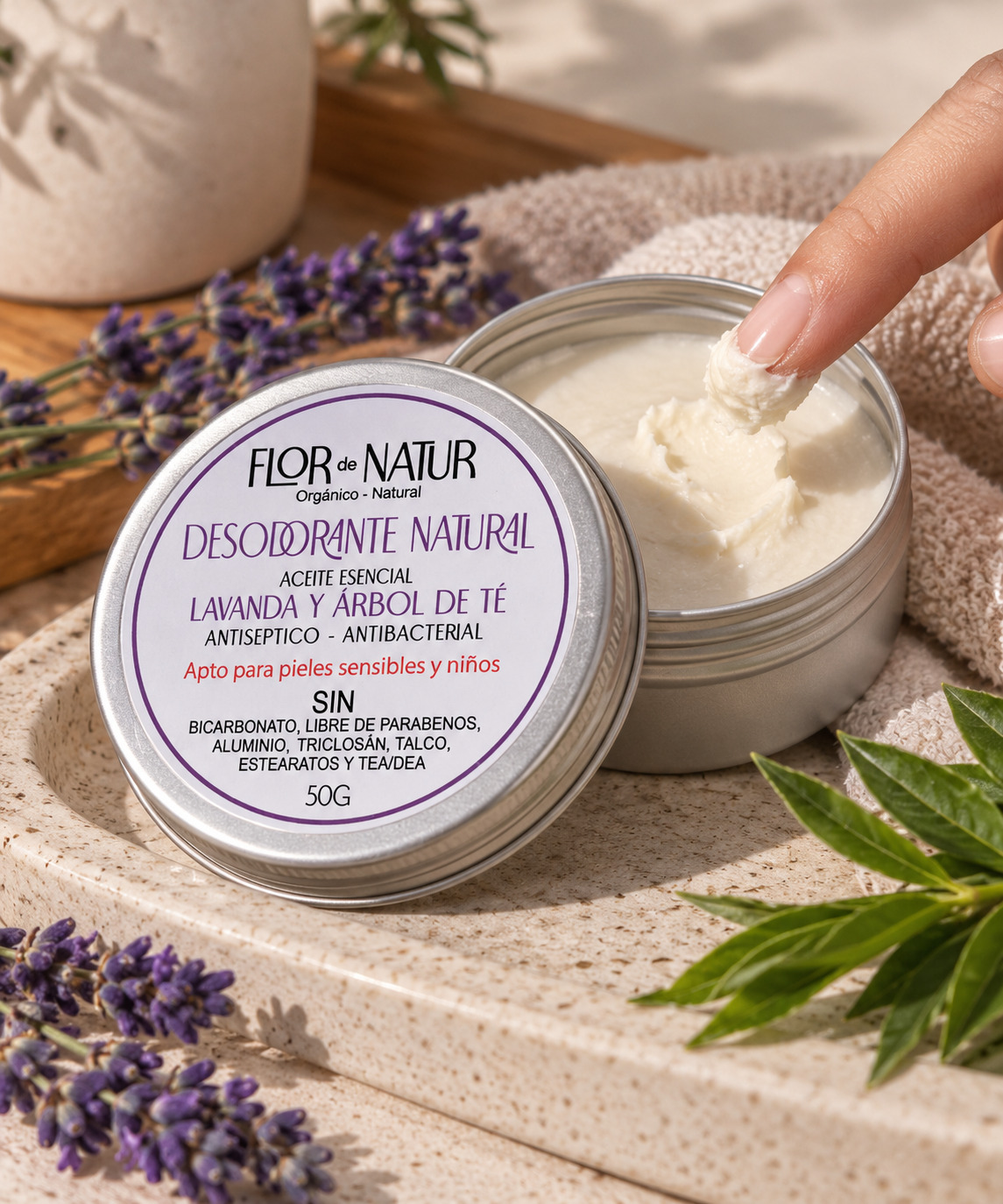 Desodorante Natural en Crema - 50 grs